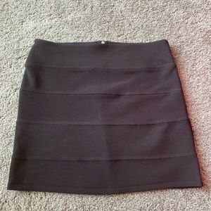 Black Mini Pencil Skirt